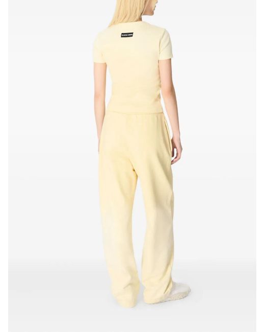 MARINE SERRE Yellow Faded Moon Track Pants