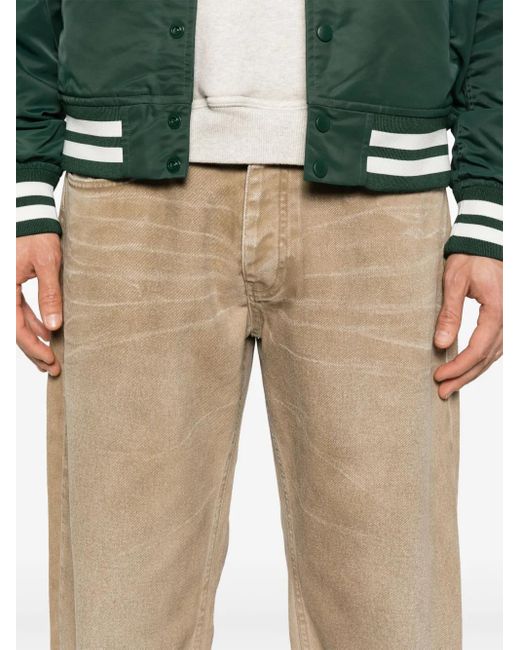 Broken Laundry Jeans Mit Logo-Patch in Natural für Herren