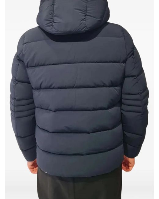 Heskimo Blue Hooded Padded Jacket for men