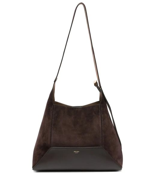 Bolso de hombro Diamond mediano Jimmy Choo de color Brown