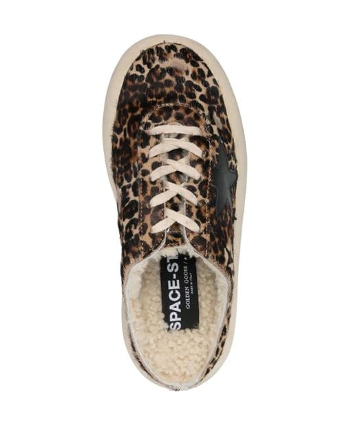 Golden Goose Deluxe Brand Brown Space Sabot Sneakers