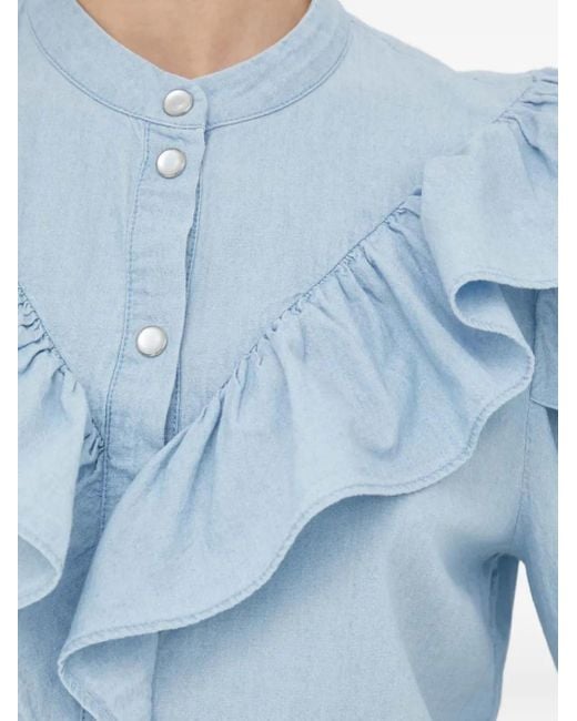 Chemise À Volants Day Birger et Mikkelsen en coloris Blue