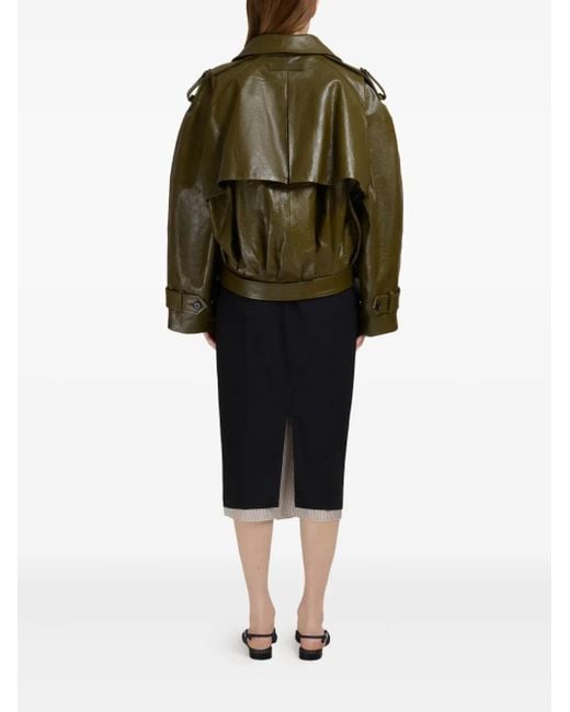 Marni Green Leather Jacket