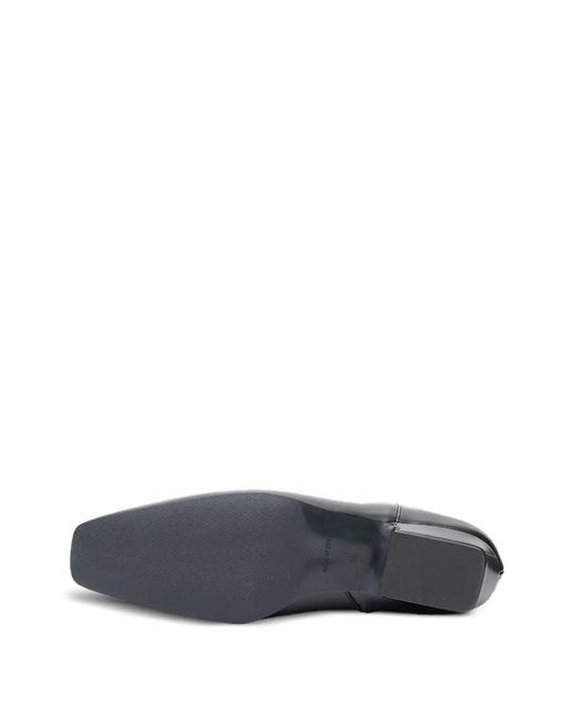 Poche Paris Black Square-Toe Boots