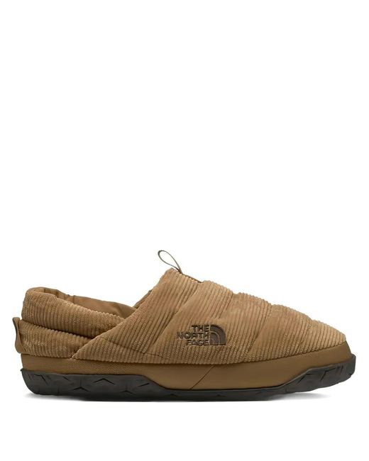 The North Face Brown Mules Nuptse En Velours Côtelé for men