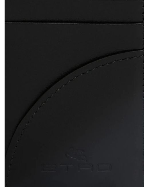 Etro Black Arnica Document And Card Holder for men