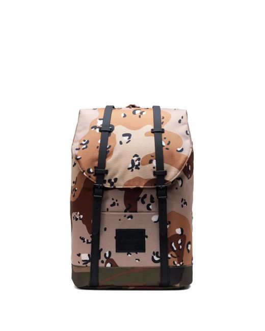 Herschel Supply Co. Brown Camouflage Buckle Backpack