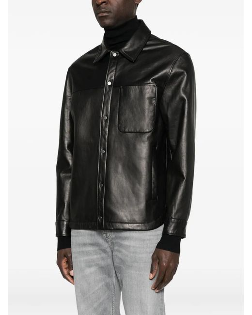 Salvatore Santoro Black Chest-Pocket Jacket for men