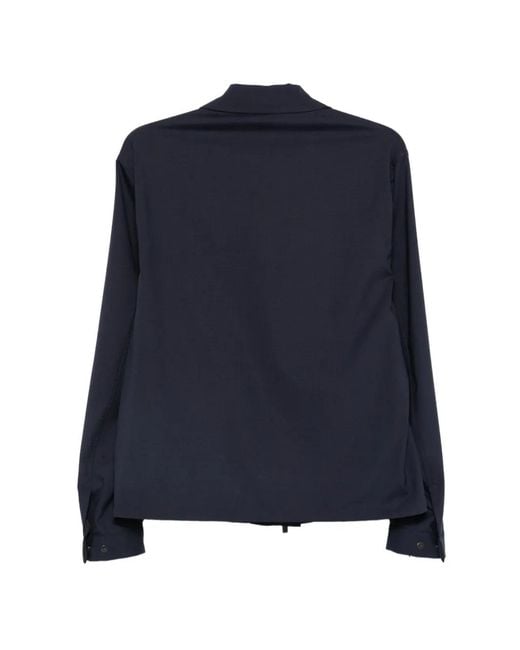 Hevò Blue Zip-Up Jacket for men