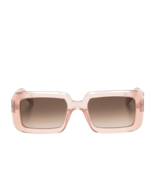 Saint Laurent Pink Sl534 Rectangle-frame Sunglasses