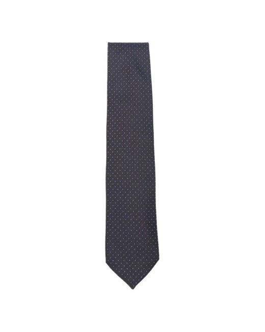Corneliani Blue Geometric-Print Tie for men
