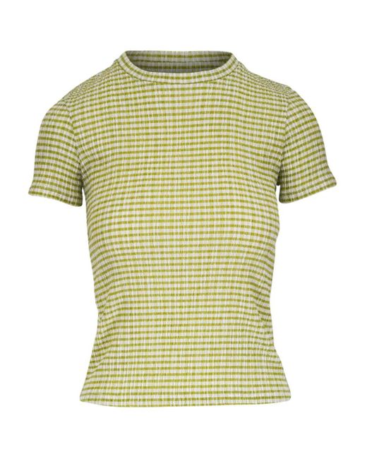Vince Green Gingham T-Shirt