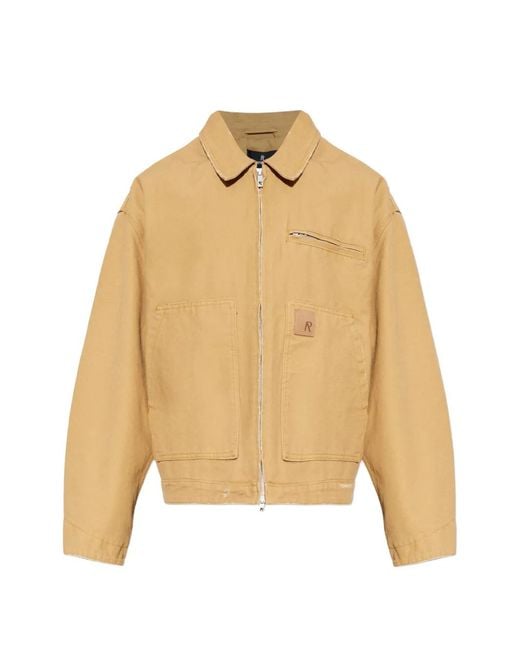 Represent Natural Pocket Zip Cotton Jacket for men