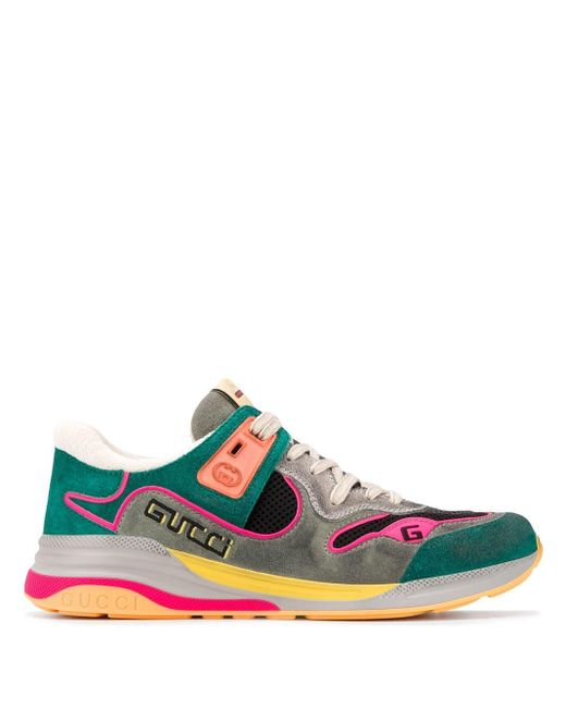 Gucci Suède Gl Line Sneaker Met Suède Details Met Logo in het Groen voor  heren - Bespaar 38% - Lyst