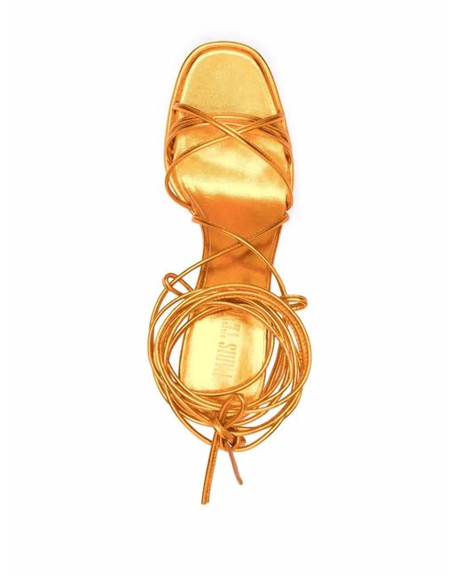 Paris Texas Orange Malena Platform Sandals