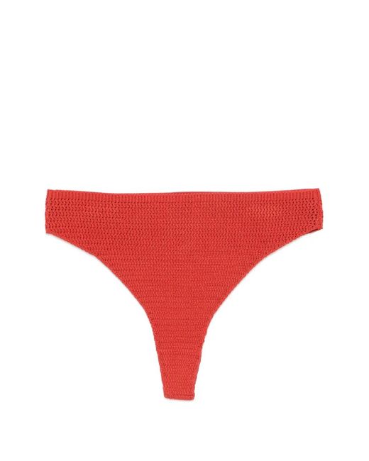 ELOU Red Ora Crochet Bikini Bottoms