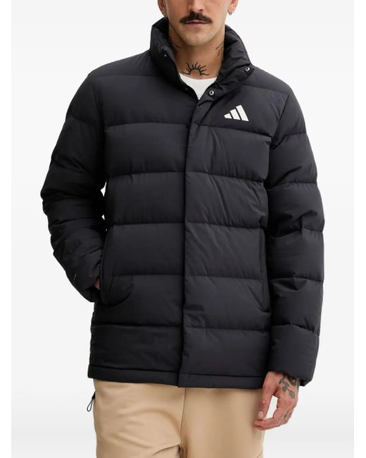 Adidas Black Logo-Detail Jacket for men