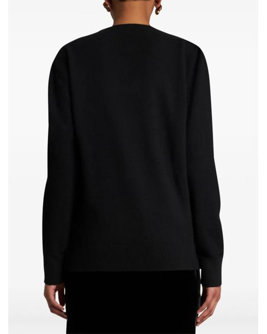 Etro Black Pullover Mit Metallic-Print