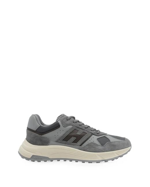 Hogan Gray Hyperlight Panelled Sneakers for men