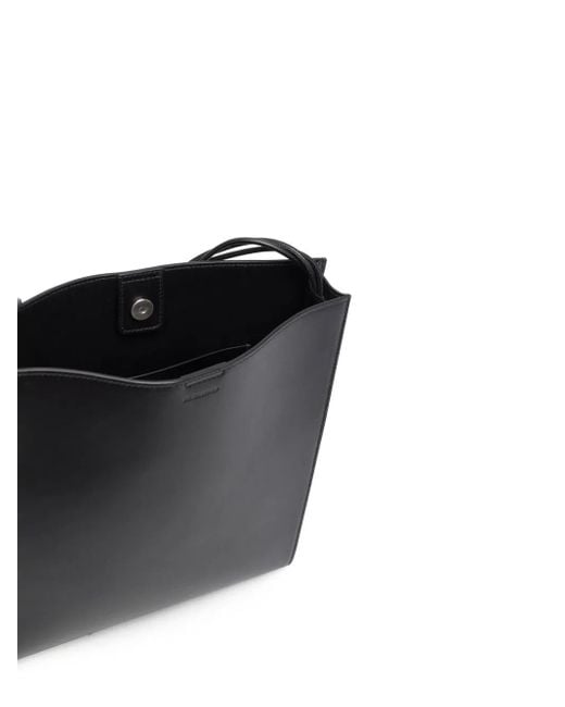 Jil Sander Black Tangle Leather Crossbody Bag for men