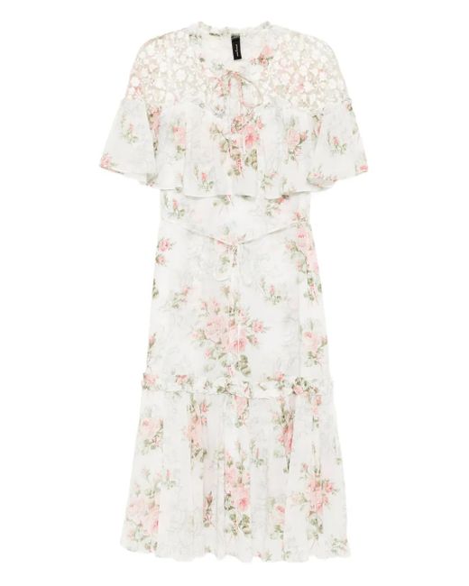 Needle & Thread White Carla Dress