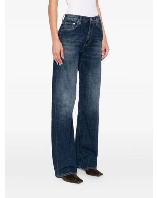 Dondup Blue Logo-Patch Jeans