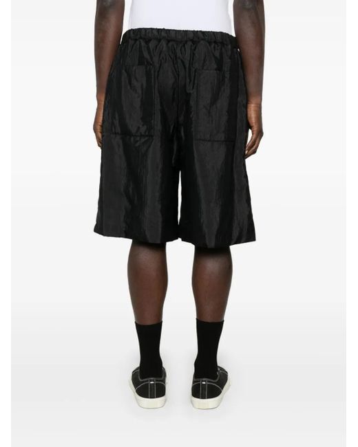 Jil Sander Black Padded Shorts for men