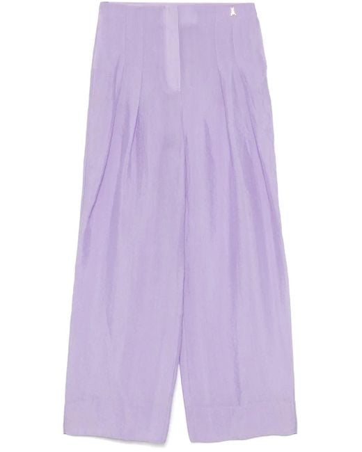 Patrizia Pepe Purple Fluid Over Palazzo Pants