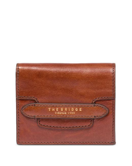 The Bridge Brown Logo-Debossed Leather Wallet