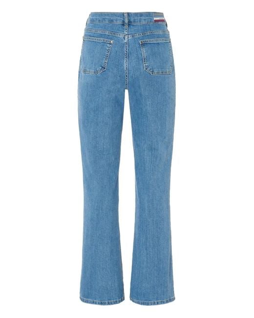 Vanessa Bruno Blue Dompay Patch-Pocket Flared Jeans