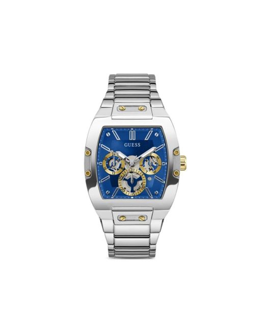 Montre chronographe 43 mm en acier inoxydable Guess USA pour homme en coloris Blue