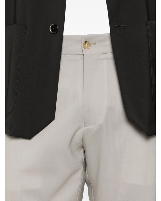 BE ABLE White Pleated Trousers for men