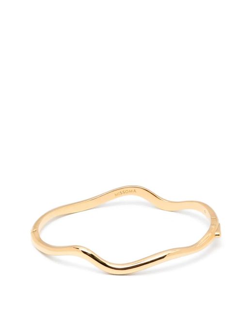 Missoma Natural Molten Classic Hinged Bangle