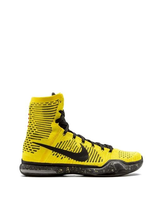 Nike Yellow Kobe 10 Elite Coda Sneakers