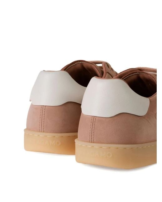 Ferragamo Brown Low-Top Sneakers