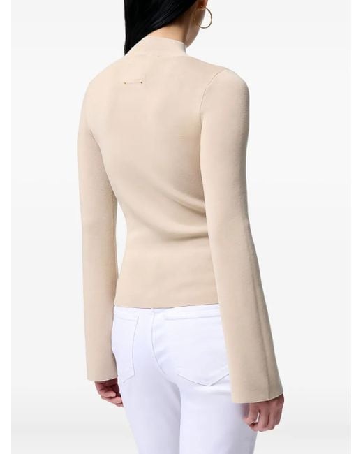 Vanessa Bruno White Sweatshirt Mit Ausgestellten Ärmeln