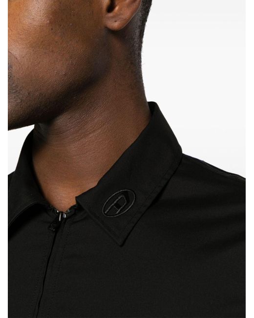 Camisa S-Stuck con cremallera DIESEL de hombre de color Black