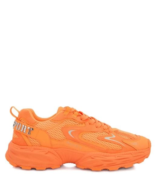 Philipp Plein Orange Pulse X Mesh Sneakers