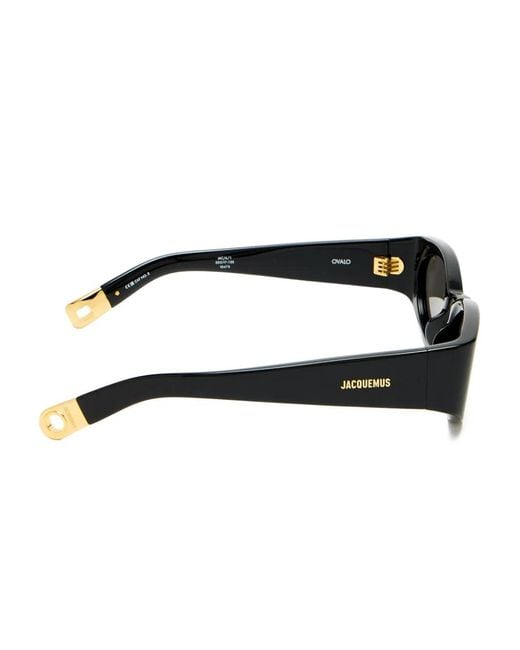 Jacquemus Black Oval-Frame Sunglasses