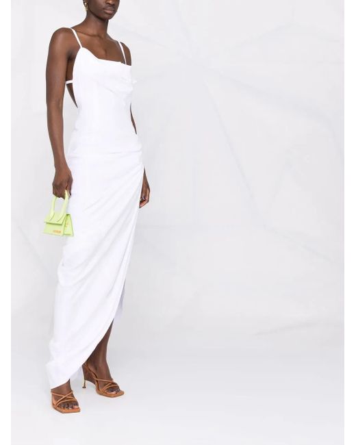 Jacquemus La Robe Saudade Maxi-Jurk in het White