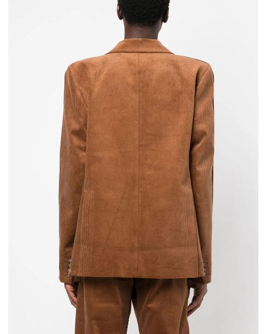 VTMNTS Ribfluwelen Blazer in het Brown voor heren