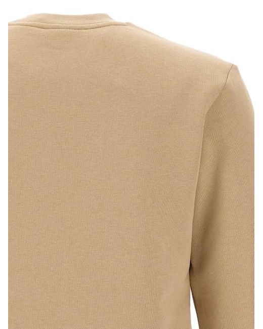Felpa Girocollo Con Applicazione di Lacoste in White da Uomo