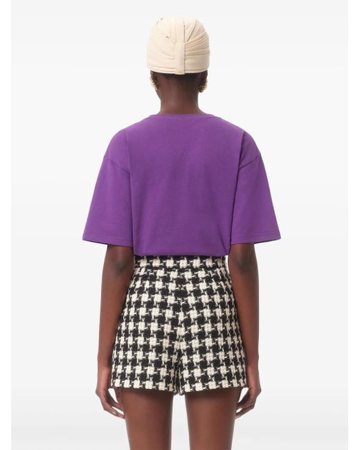 Valentino Garavani Purple Chez-Print T-Shirt