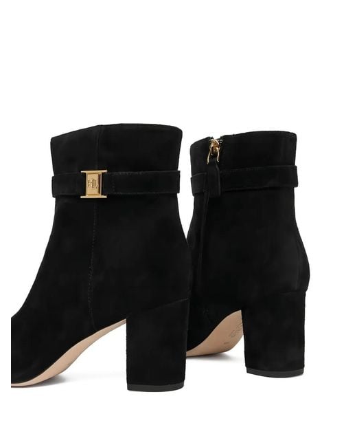 Ralph Lauren Black 70Mm Kellie Ankle Boots