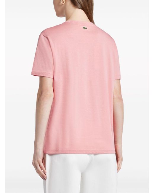 Lacoste ロゴ Tシャツ Pink