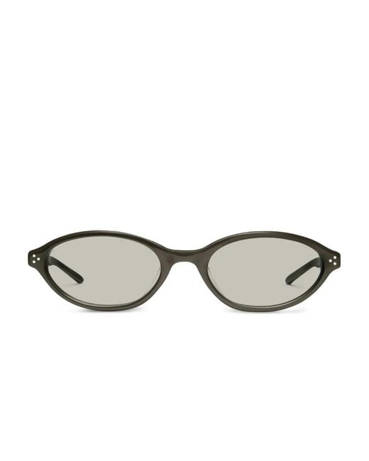 Gentle Monster Green La Cha Br4 Oval-Frame Sunglasses