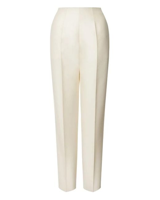 Alberta Ferretti White Klassische Hose Mit Bügelfalten