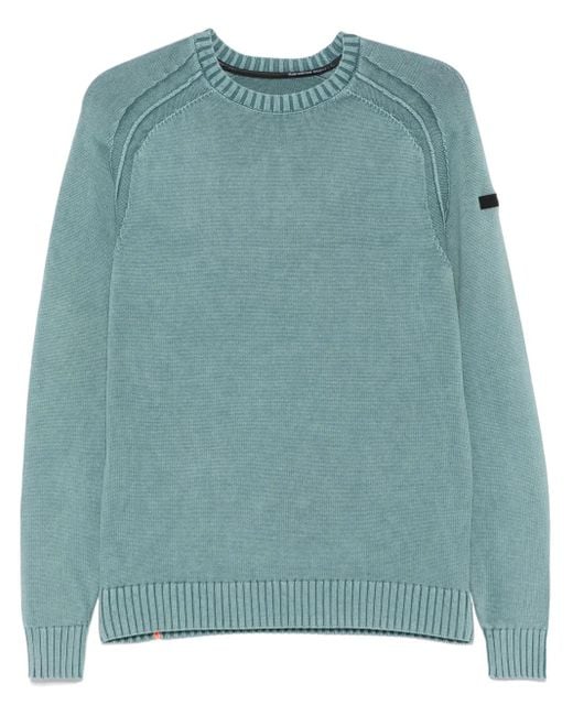 Rrd Green Cotton Sweater for men