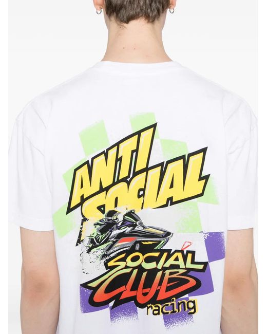 Camiseta Arctic Snowmobile ANTI SOCIAL SOCIAL CLUB de hombre de color White