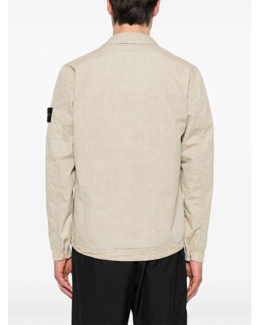Stone Island Natural Cotton Overshirt for men